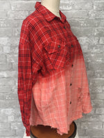 Red/White/Blue Plaid Top (Small)