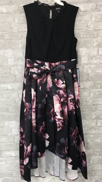 Black/Pink Floral Formal Dress (8)