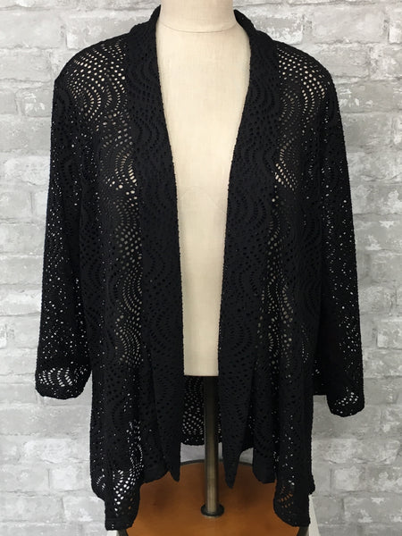 Black Lace Cardigan (Large)