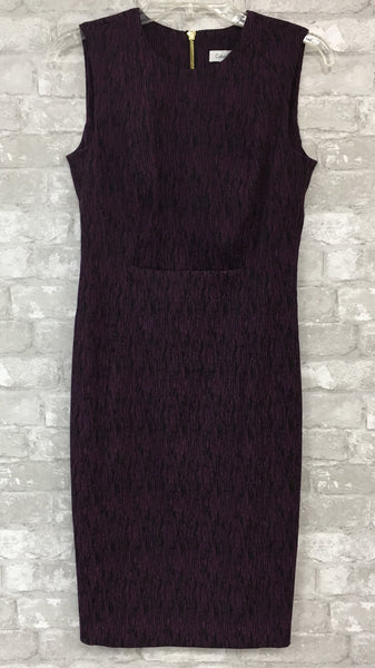Purple/Black Print Dress (4)