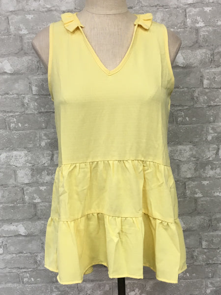 Yellow Tank Top (Small, Large)