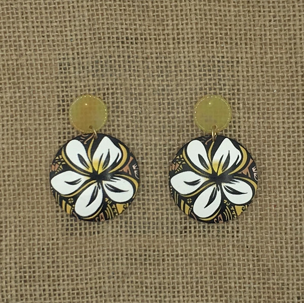 Tropical Flower Earrings