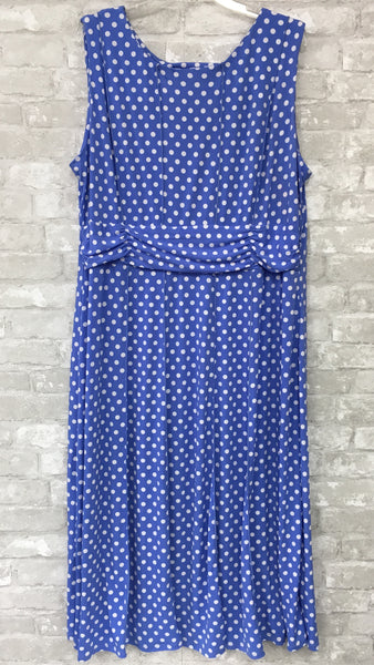 Blue/White Dots Dress (20 W)