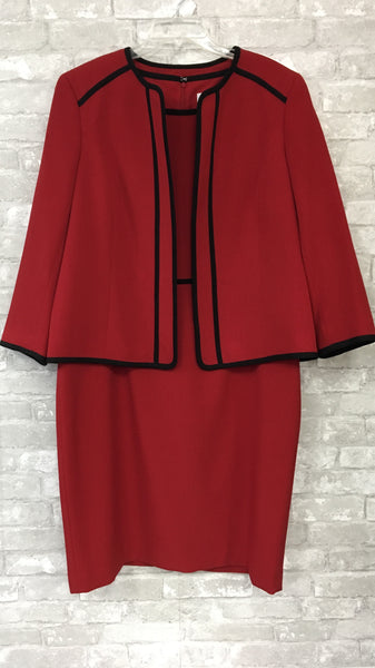 Red/Black Lining Dress/Blazer (16)