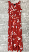 Red w/ White Floral Dress (0)
