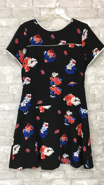 Black/Red/Blue Floral Dress (8)