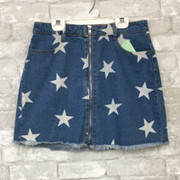 Denim Blue/White Stars Skirt (8)