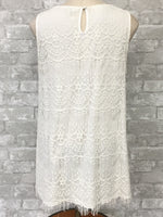 White Lace Tank Top (Large)