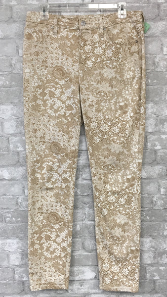 Tan/White Print Pants (6 Tall)