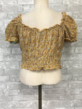 Yellow/Floral Top (X-Large)