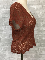 Rust Lace Top (Large)