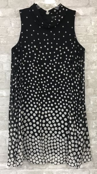 Black/White Dots Dress (16 W)