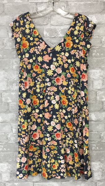 Gray/Floral Dress (10 PET)