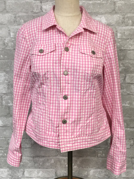 Pink/White Check Jacket (Medium)