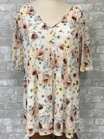 White Floral Top (3X)