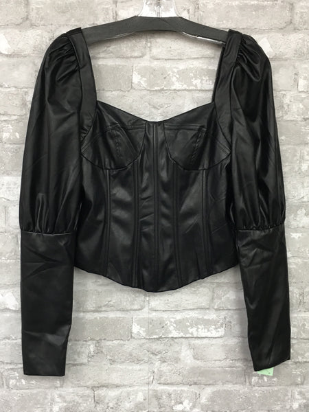 Black/Pleather Top (Small)