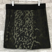 Green/Gray Animal Print Skirt (Large)