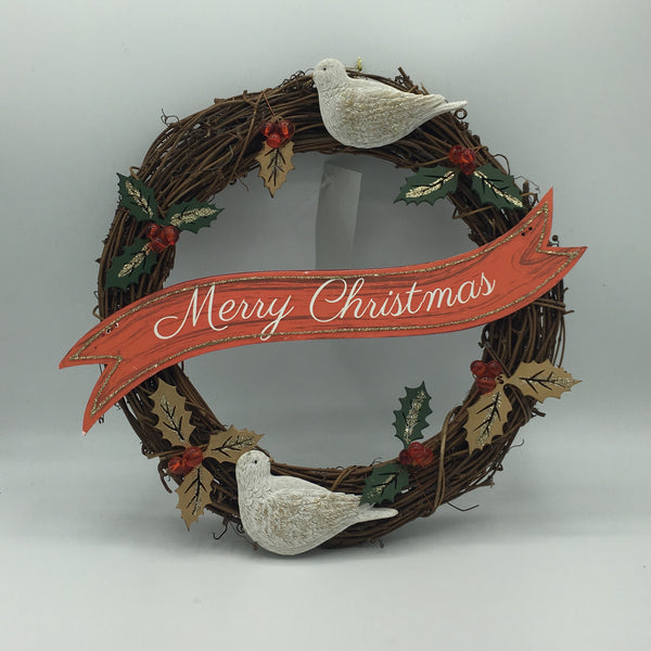Vine/Merry Christmas Mini Wreath