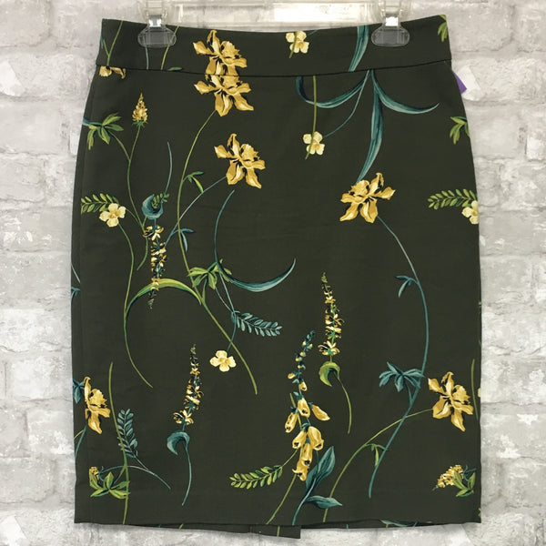 Olive Floral Skirt (6)