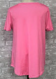 Pink Short Sleeve Top (SM, LG)