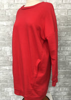 Red Oversized Sweatshirt (M/L, L/XL)