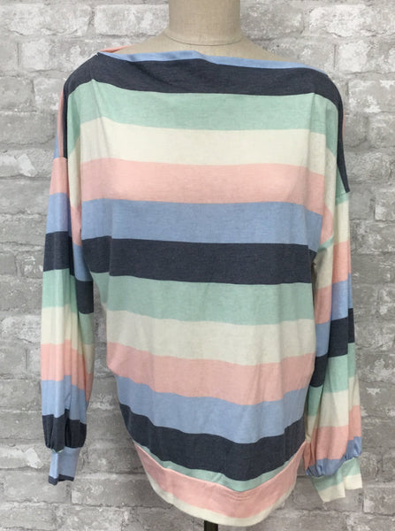 Multicolored Striped Top (MED)