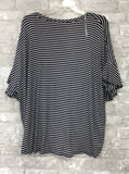 Navy and White Stripe Top (1X)