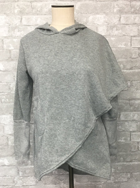 Gray Wrap Hoodie (Small)