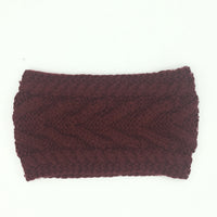 Burgundy Knit Headband