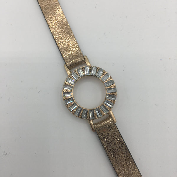 Rose Gold Tone Snap Bracelet