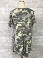 Green Camouflage T-Shirt (L, XL)