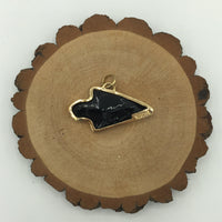 Obsidian Arrowhead Pendant by Charles Albert