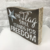 Flag and Freedom Sign