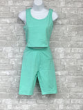 Mint Athletic Shorts and Top by Zenana (SM, LG)