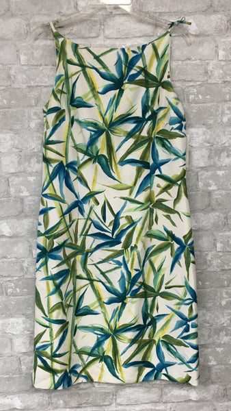 White/Green/Teal Print Dress (8)
