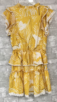 Yellow/White Print Dress (4)
