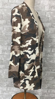 Brown Camouflage Cardigan (Small, Large, X-Large)