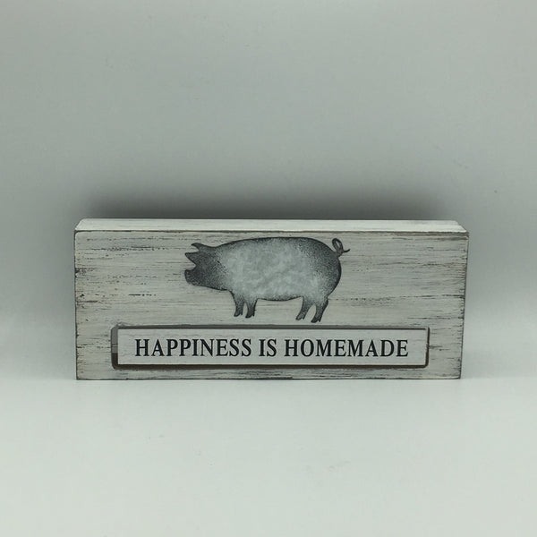 White Rustic Wood/Silver Changeable Sign