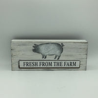 White Rustic Wood/Silver Changeable Sign