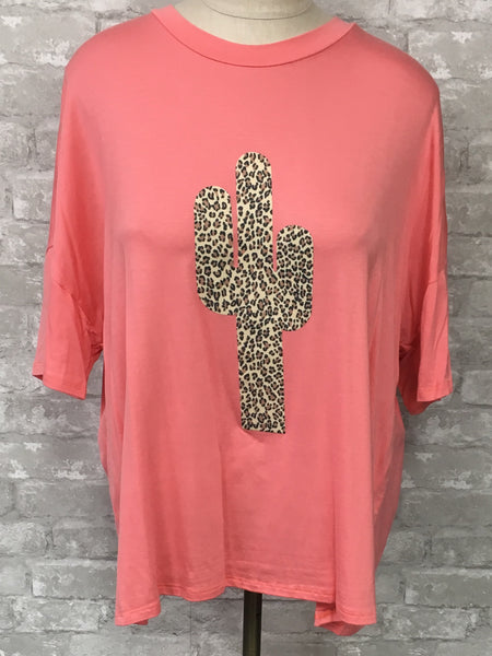 Pink Cactus Top (Small, Medium, Large)