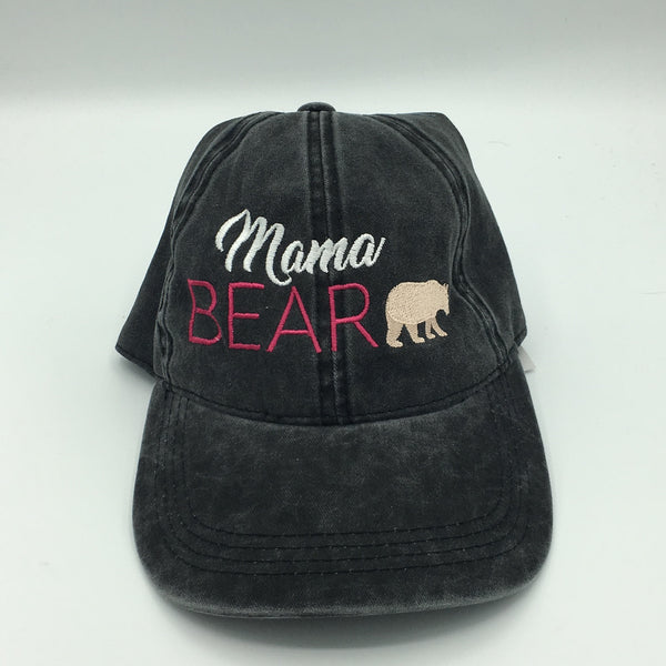 Black "Mama Bear" Hat