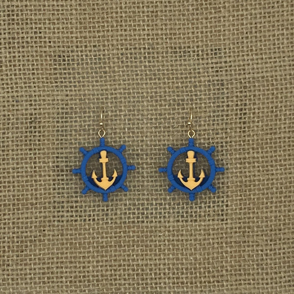 Anchor/Wheel Earrings