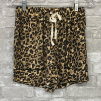 Brown/Tan Animal Print Lounge Pullover/Shorts (Small, Large, X-Large)